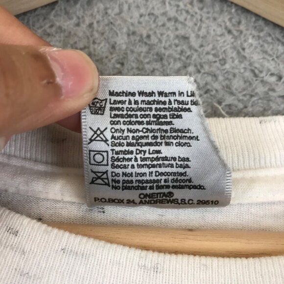 Vintage Alaska Polar Graphic Tee Wolf Frontier Single Stitch T Shirt Long sleeve - Picture 6 of 11